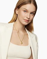 Aries Amulet in 18K Yellow Gold with Diamonds, 28.7mm