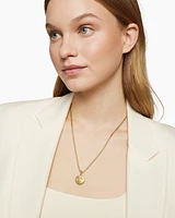 Aries Amulet in 18K Yellow Gold with Diamonds, 28.7mm