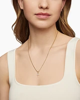 Cable Collectibles® Cross Amulet in 18K Yellow Gold with Diamonds, 17mm