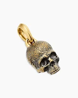 Memento Mori Skull Amulet in 18K Yellow Gold