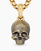 Memento Mori Skull Amulet in 18K Yellow Gold