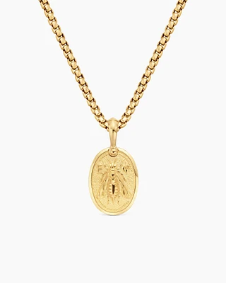 Petrvs® Bee Amulet in 18K Yellow Gold, 29mm