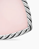 DY Elements® Heart Amulet in Sterling Silver with Pink Opal and Diamonds