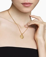 Dragon Amulet in 18K Yellow Gold with Diamonds