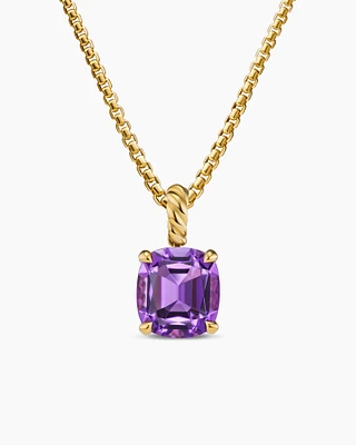 Marbella Pendant in 18K Yellow Gold with Amethyst