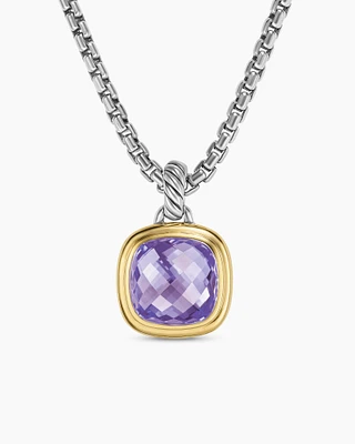 Albion® Pendant in Sterling Silver with 18K Yellow Gold and Amethyst