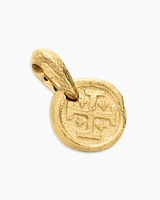 Shipwreck Coin Amulet in 18K Yellow Gold, 17mm