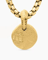 Shipwreck Coin Amulet in 18K Yellow Gold, 17mm