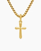 Cross Amulet in 18K Yellow Gold, 35mm