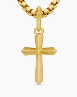 Cross Amulet in 18K Yellow Gold, 35mm