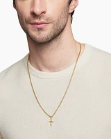 Cross Amulet in 18K Yellow Gold, 35mm