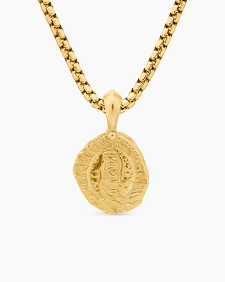 Pisces Amulet in 18K Yellow Gold, 27mm