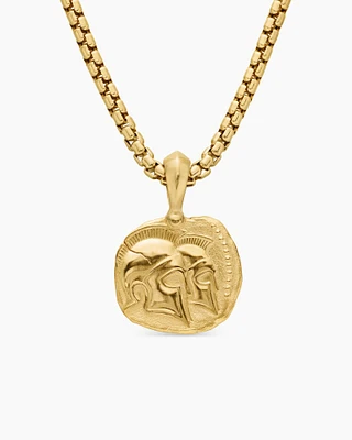 Gemini Amulet in 18K Yellow Gold, 27mm