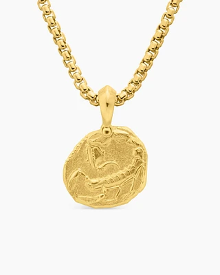 Scorpio Amulet in 18K Yellow Gold, 27mm