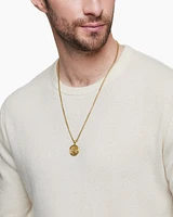Water and Fire Duality Amulet in 18K Yellow Gold, 30mm
