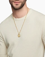 Life and Death Duality Amulet in 18K Yellow Gold with Diamonds, 30mm