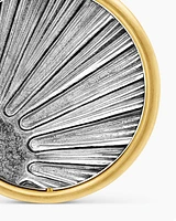 Storm Duality Amulet in Sterling Silver with 18K Yellow Gold, 30mm