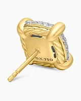 Chatelaine® Stud Earrings in 18K Yellow Gold with Pavé Diamonds