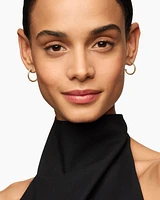 Pavé Hoop Earrings in 18K Yellow Gold with Diamonds