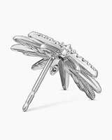 Starburst Stud Earrings in Sterling Silver with Diamonds, 19mm