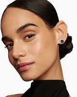 Petite DY Elements® Stud Earrings in 18K Yellow Gold with Lapis and Diamonds, 11mm