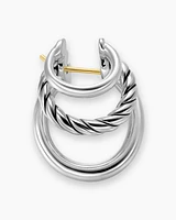 DY Mercer® Three Row Hoop Earrings in Sterling Silver, 21mm