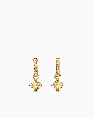 Petite Chatelaine® Drop Earrings in 18K Yellow Gold with Champagne Citrine, 5mm