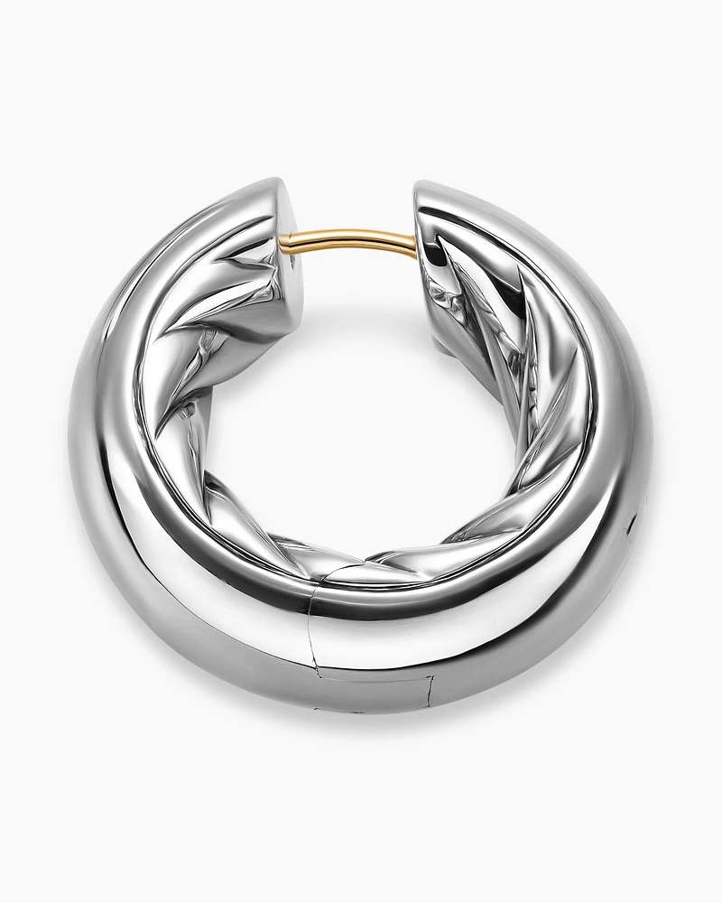 DY Mercer® Hoop Earrings in Sterling Silver, 24.7mm