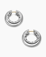 DY Mercer® Hoop Earrings in Sterling Silver, 24.7mm