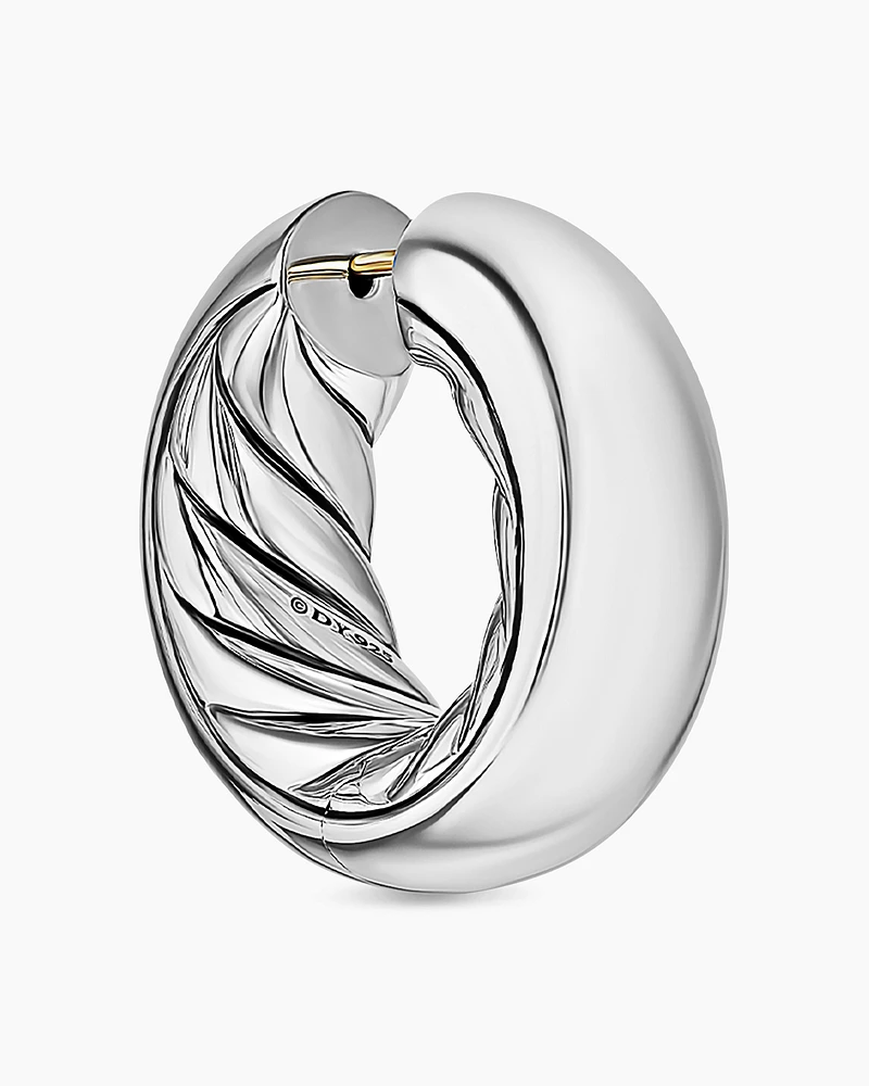 DY Mercer® Hoop Earrings in Sterling Silver, 24.7mm