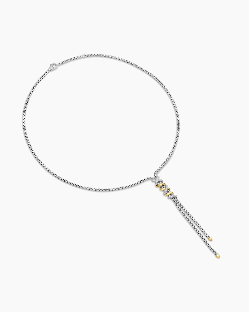 Helena Y Necklace with 18K Yellow Gold with Diamonds