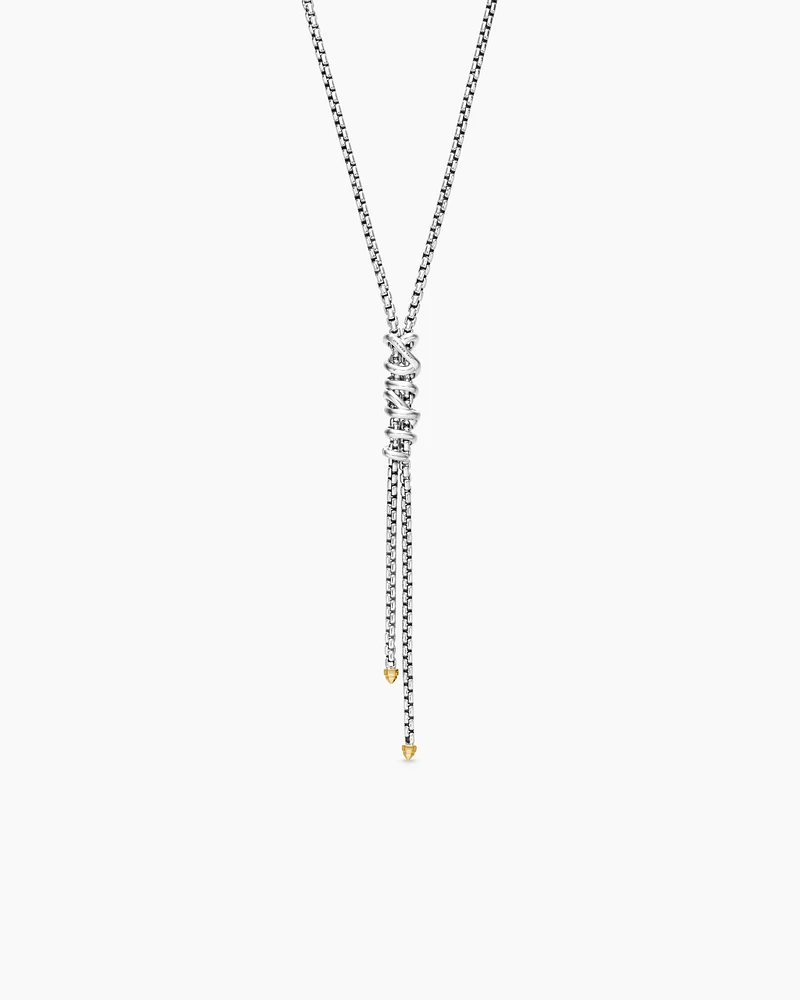 Helena Y Necklace with 18K Yellow Gold with Diamonds