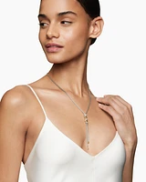 Helena Y Necklace with 18K Yellow Gold with Diamonds