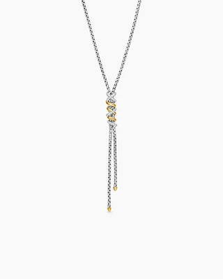 Helena Y Necklace with 18K Yellow Gold with Diamonds