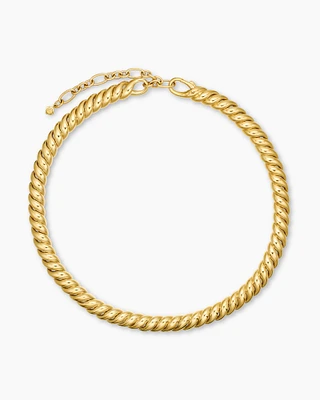 Sculpted Cable Necklace in 18K Yellow Gold