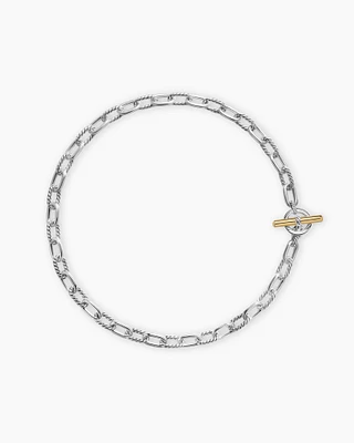 DY Madison® Toggle Chain Necklace Sterling Silver 18K Yellow Gold