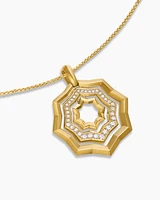 Zig Zag Stax™ Pendant Necklace in 18K Yellow Gold with Diamonds