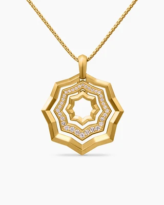 Zig Zag Stax™ Pendant Necklace in 18K Yellow Gold with Diamonds