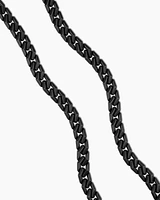 Curb Chain Angular Link Necklace in Titanium