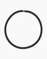 Curb Chain Angular Link Necklace in Titanium