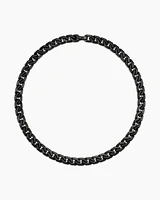 Curb Chain Angular Link Necklace in Titanium