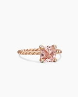Chatelaine® Ring 18K Rose Gold with Morganite and Diamonds