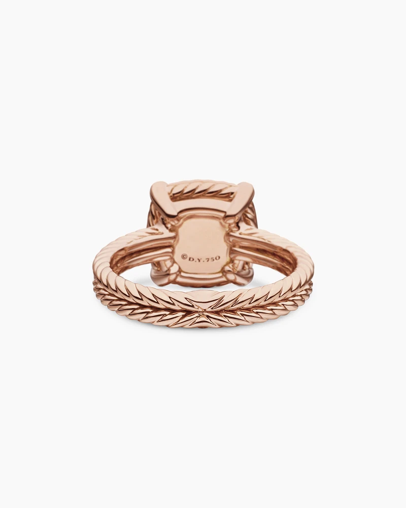 Chatelaine® Ring 18K Rose Gold with Morganite and Diamonds