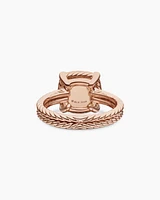 Chatelaine® Ring 18K Rose Gold with Morganite and Diamonds