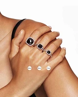 Chatelaine® Pavé Bezel Ring 18K Rose Gold with Morganite and Diamonds
