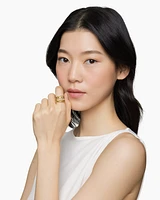 Stax Five Row Ring 18K Yellow Gold with Diamonds, 15mm