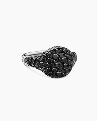 Pavé Pinky Ring in 18K White Gold with Diamonds