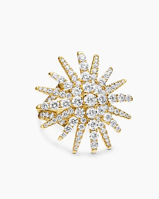 Starburst Ring 18K Yellow Gold with Diamonds