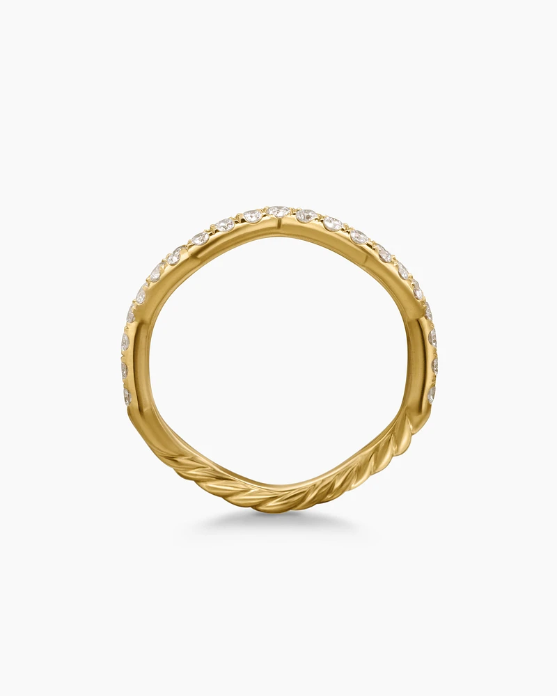 Zig Zag Stax™ Ring in 18K Yellow Gold with Diamonds