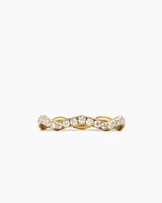 Zig Zag Stax™ Ring in 18K Yellow Gold with Diamonds